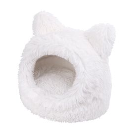 Wouapy - Igloo No&euml;l T&ecirc;te de Chat Moelleux - Blanc