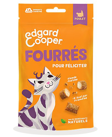 Edgard & Cooper - Friandises Fourrés au Poulet pour Chat - 60g