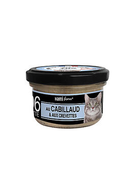 Hamiform - Les Cuisinés N°6 au Cabillaud et Crevettes pour Chats - 80g