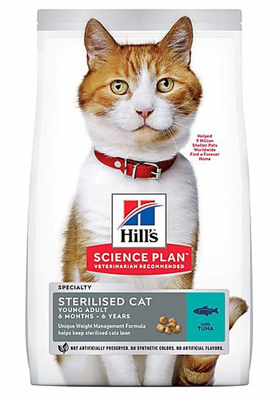Hill's - Feline Young Sterilised Cat Adult Thon pour Chat - 7Kg image number null