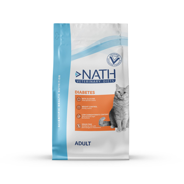 Nath Veterinary Diet - Croquettes Diabetic Sans Céréales pour Chat - 4Kg Image numéro 1 Nath Veterinary Diet - Croquettes Diabetic Sans Céréales pour Chat - 4Kg Image numéro 1