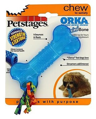 Petstages - Jouet ORKA Bone pour Chien - Bleu