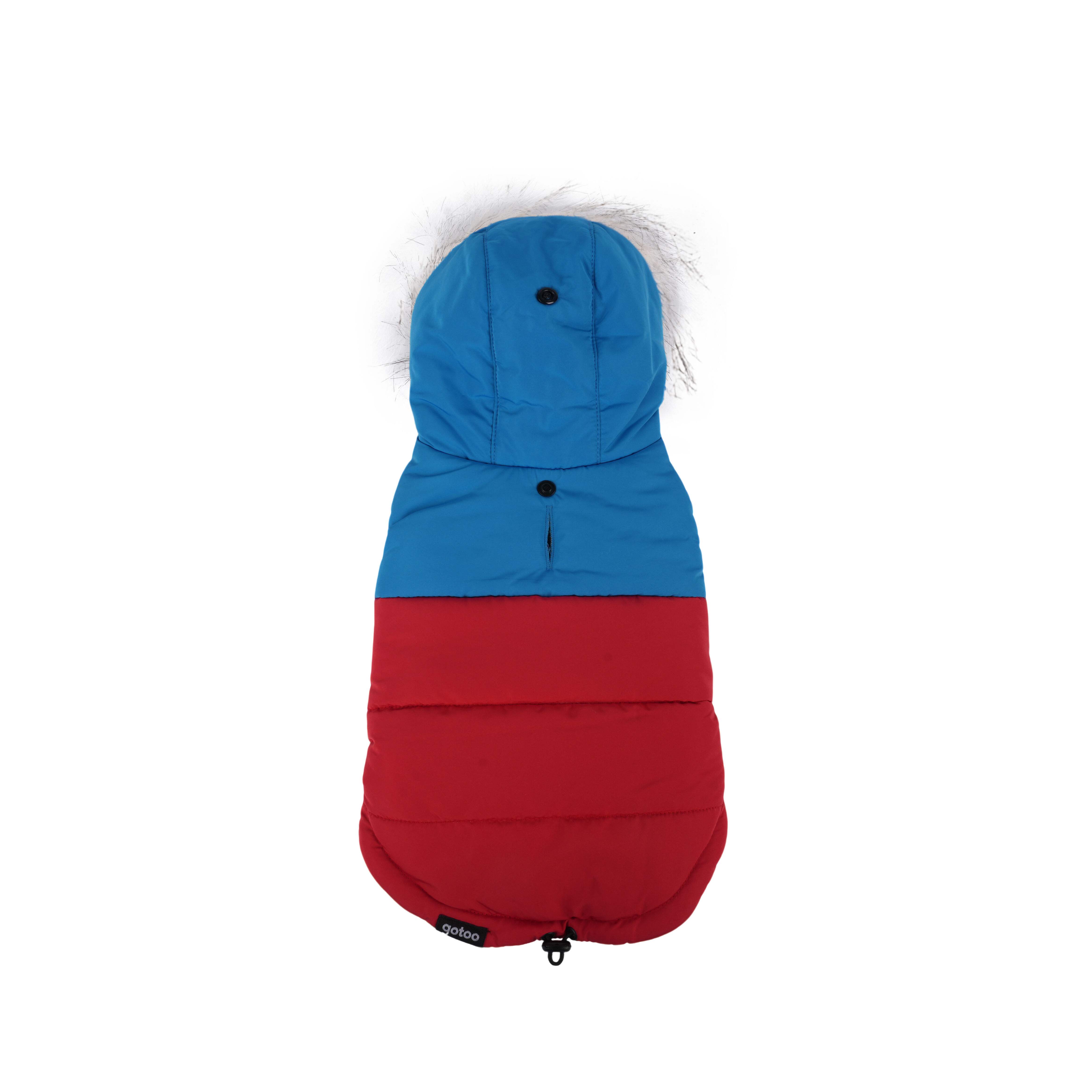 Gotoo - Manteau Imperm&eacute;able Rouge et Bleu pour Chiens - 30cm Image num&eacute;ro 1