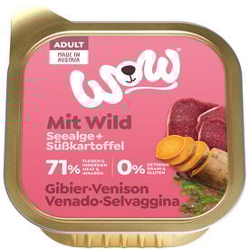 Wow - Repas Complet Naturel au Gibier pour Chien Adultes