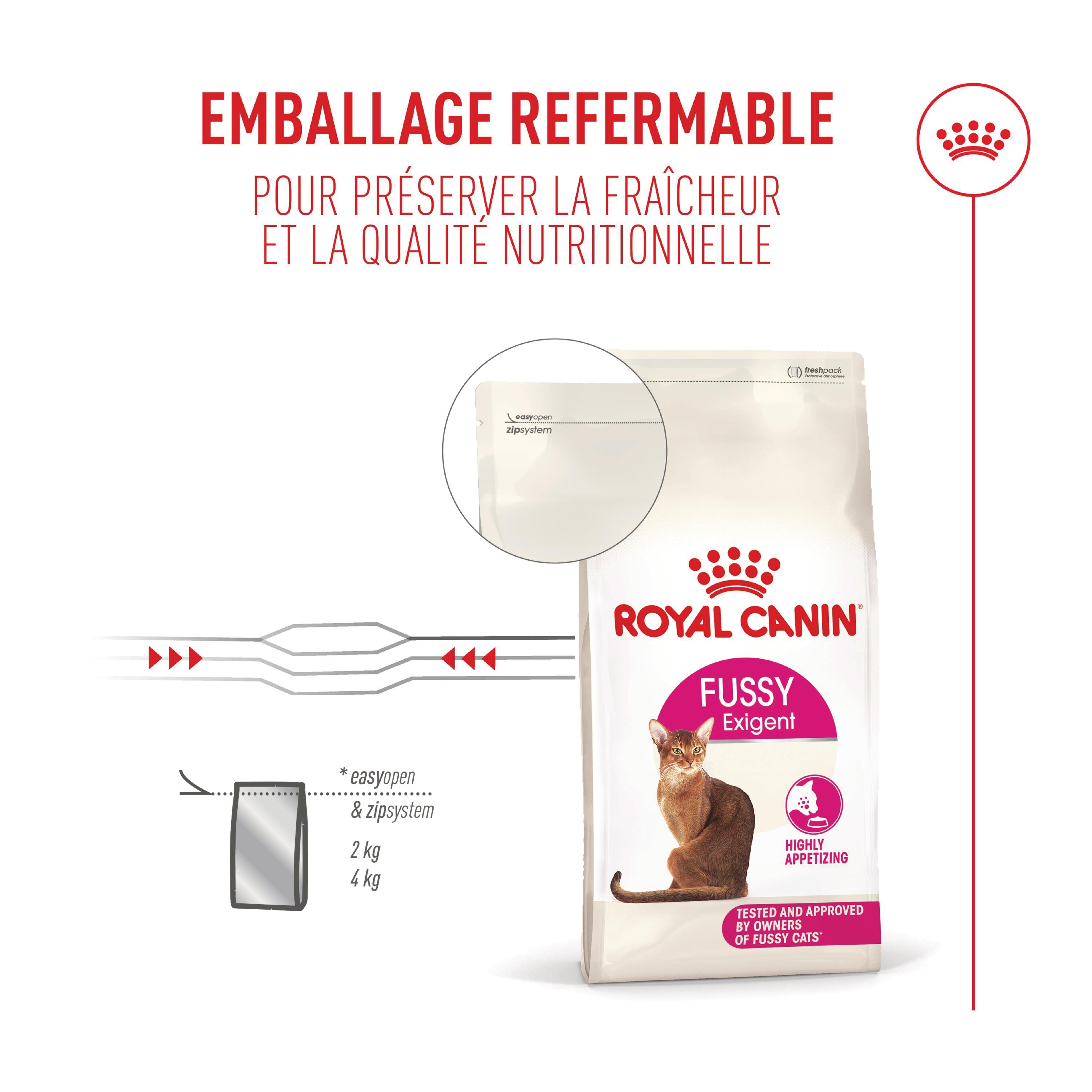 Royal Canin - Croquettes Fussy Exigent pour Chats Difficiles - 4Kg Image num&eacute;ro 4