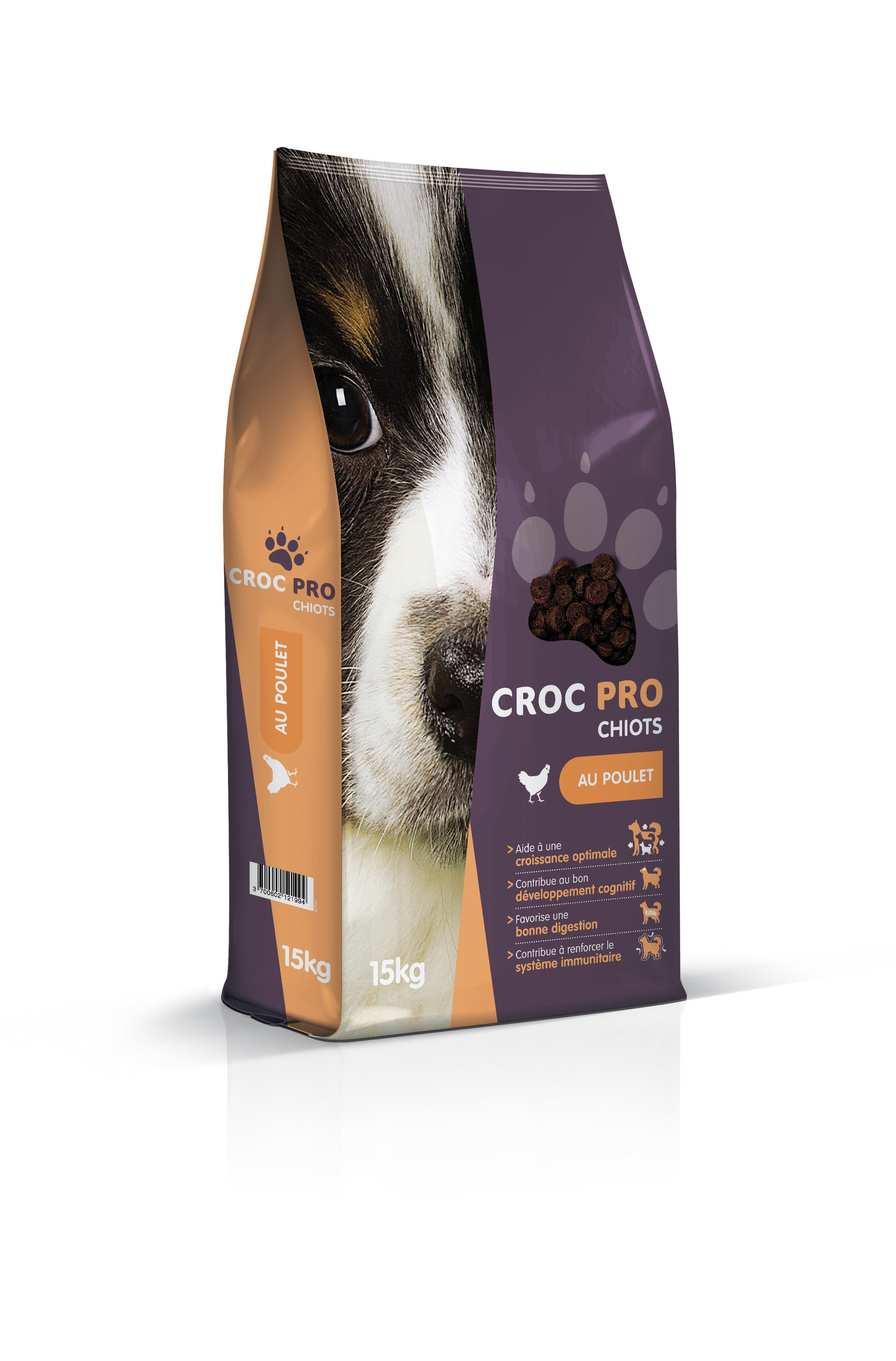 Croc Pro - Croquettes au Poulet pour Chiots - 15Kg Image num&eacute;ro 1