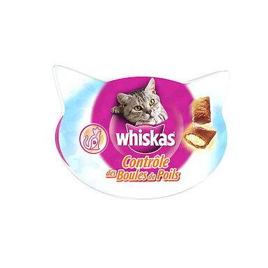 Whiskas - Friandises Contrôle des Boules de Poils pour Chat - 60g