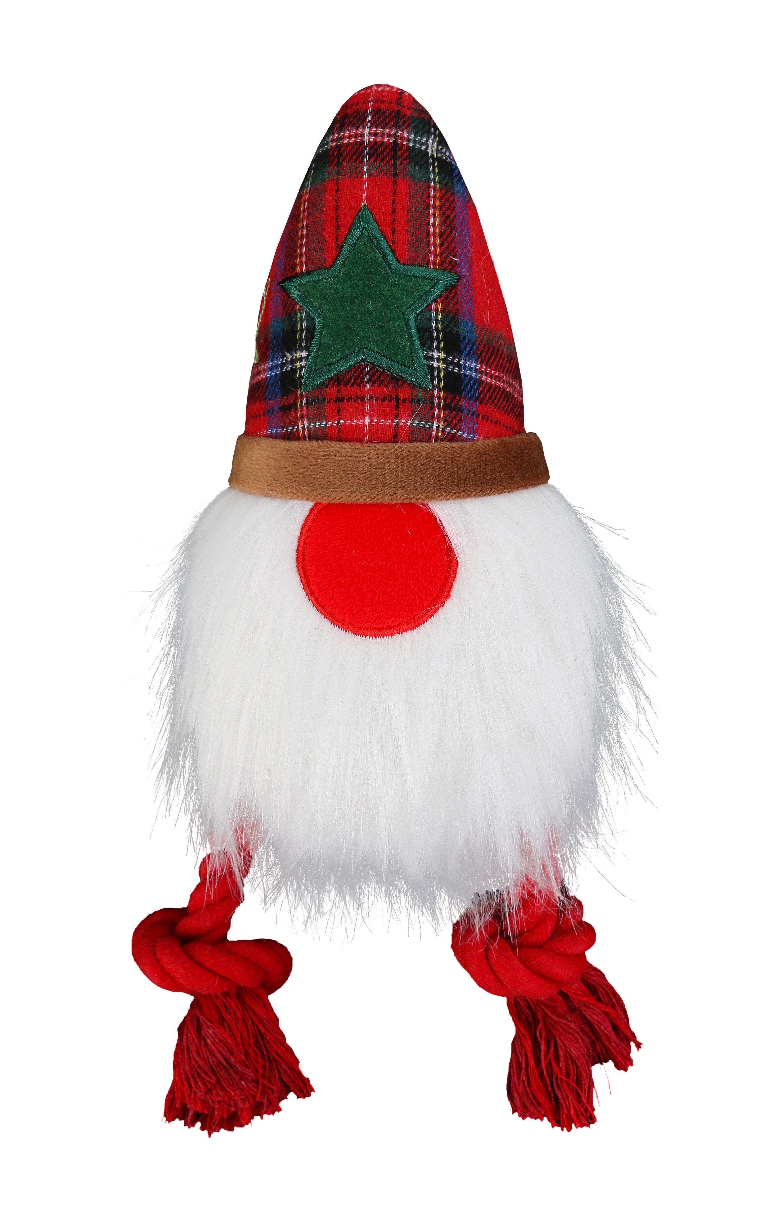 Wouapy - Jouet Dingos Corde Gnome No&euml;l pour Chiens - 26cm Image num&eacute;ro 1