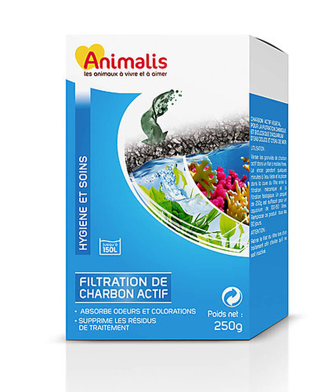 Animalis - Filtration de Charbon Actif pour Aquarium - 250g Image numéro 1 Animalis - Filtration de Charbon Actif pour Aquarium - 250g Image numéro 1