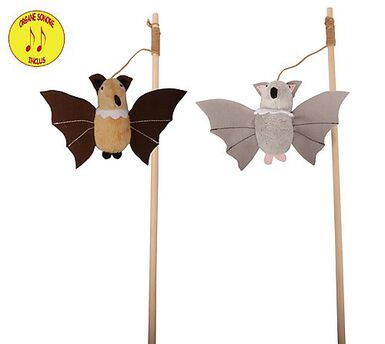 Anka - Jouet Canne à Pêche Chauve-Souris pour Chat