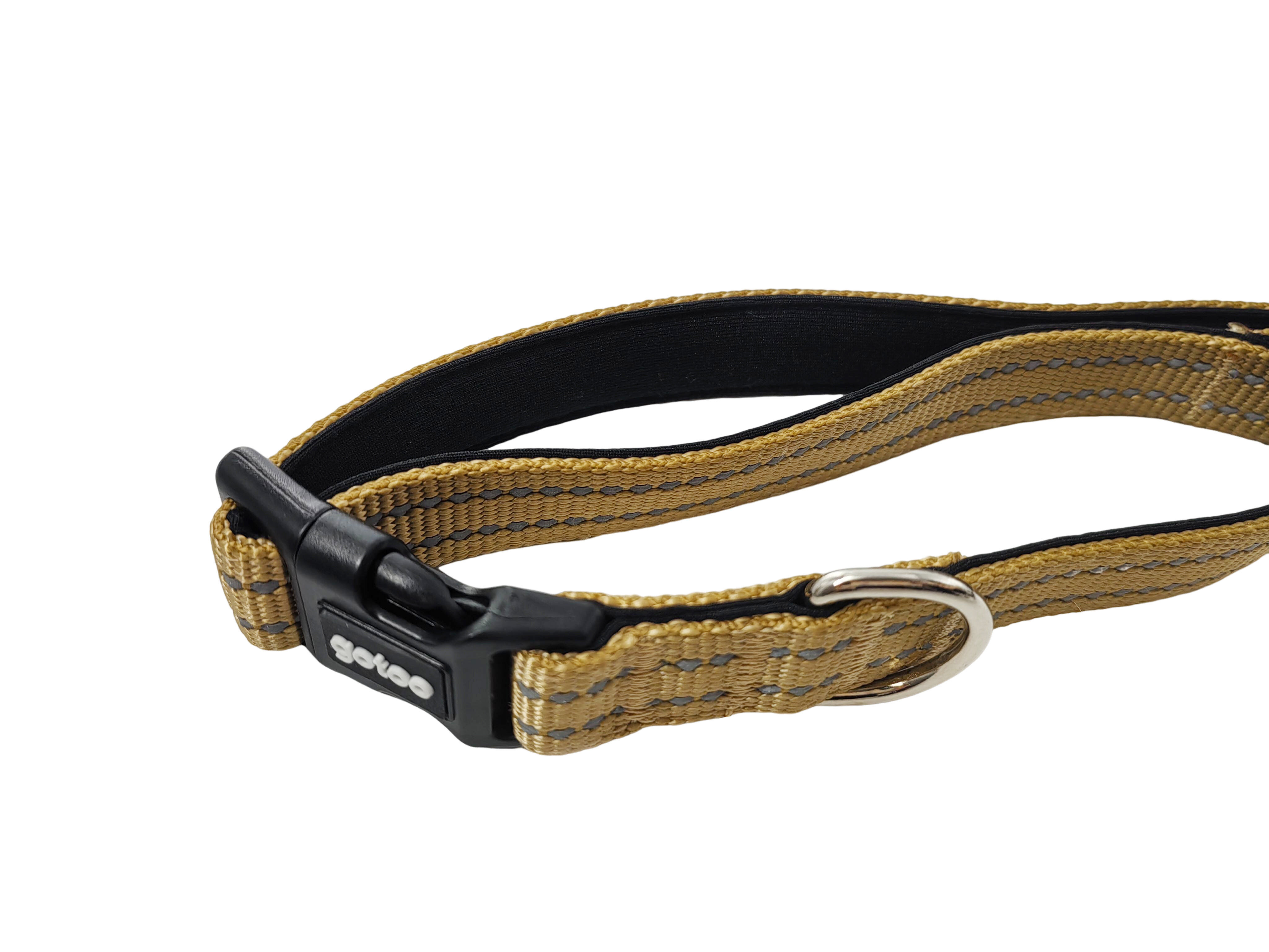 Gotoo - Collier Essentials en Nylon Premium Beige pour Chien - XS Image num&eacute;ro 2