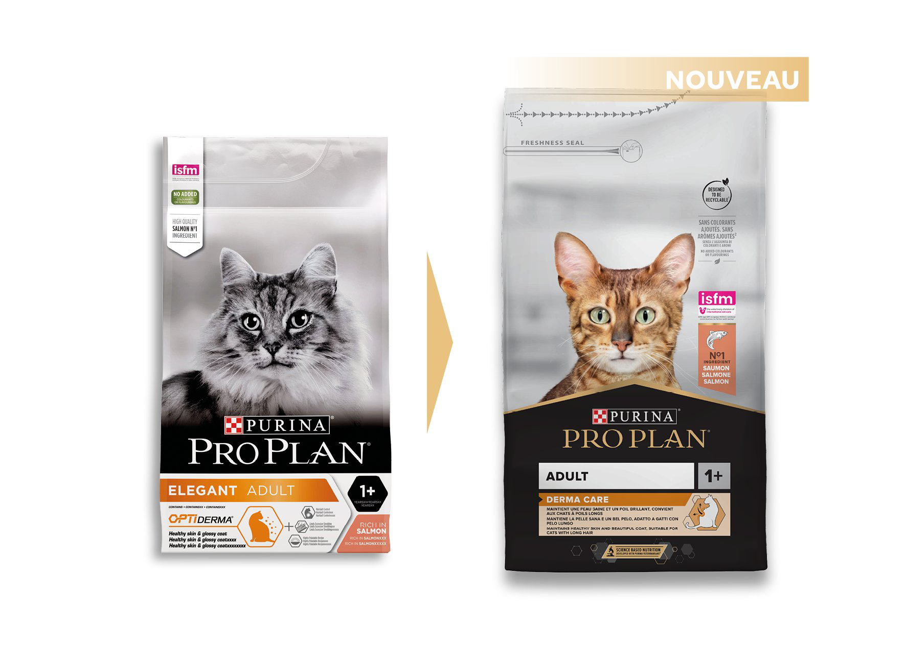 Pro Plan - Croquettes OPTIDERMA Elegant Saumon pour Chat - 3Kg Image num&eacute;ro 3