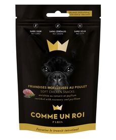 Comme Un Roi - Friandises au Poulet Romarin et Psyllium pour Chien - 100g