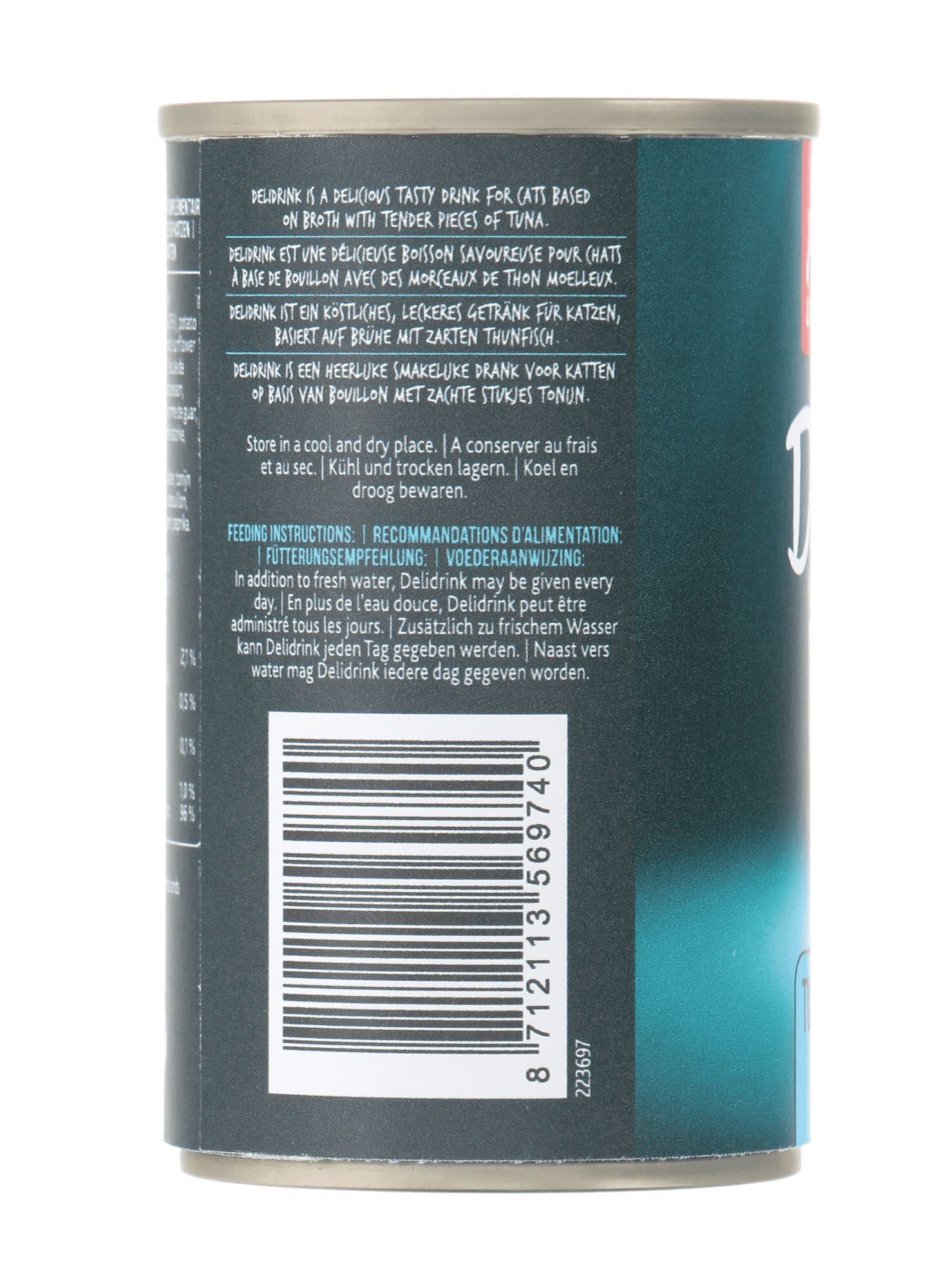 Pets Unlimited - Bo&icirc;te Delidrink Bouillon au Thon pour Chat - 135ml Image num&eacute;ro 2