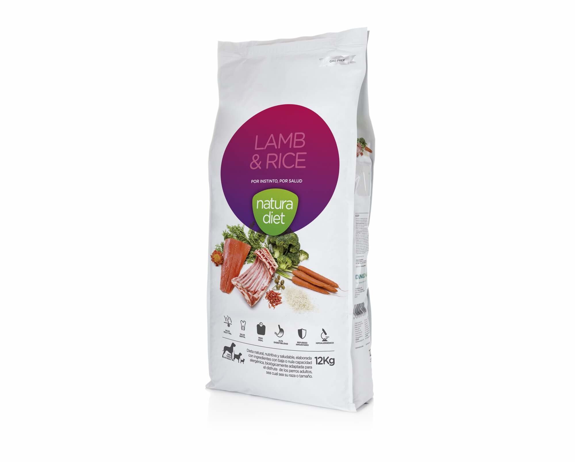 Natura Diet - Croquettes Lamb & Rice Agneau pour Chien - 12Kg Image num&eacute;ro 1