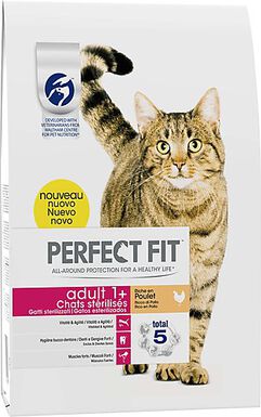 Perfect Fit - Croquettes Adult 1+ au Poulet pour Chat Stérilisé - 2,8Kg