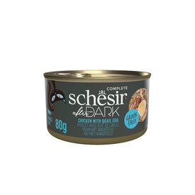 Schesir - Filet De Poulet et Oeuf En Bouillon After Dark Pour Chats - 80g