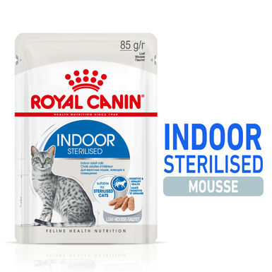 Royal Canin -  Pâtée en mousse INDOOR POUR CHATS d'intérieur ADULTES Stérilisés - 12x85g