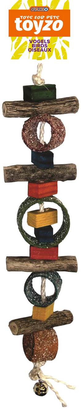 Toyzo - Jouets Perroquet "Anneaux Jungle" - 53cm Image num&eacute;ro 1