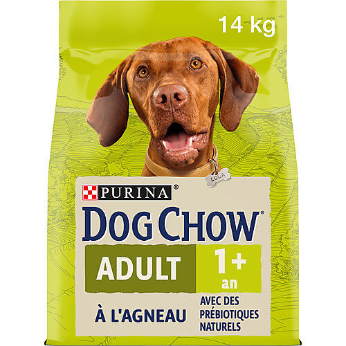 Dog Chow - Chien Adult avec de l'Agneau - 14 Kg Image num&eacute;ro 1