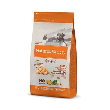 Nature's Variety - Croquettes Selected Mini Adulte au Poulet pour Chien - 1,5Kg