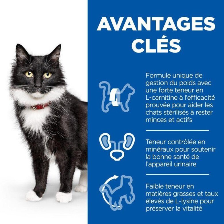 Hill's Science Plan - Mature Adult Sterilised Cat Croquettes Pour Chat Agé Stérilisé Poulet - 1,5kg Image numéro 4 Hill's Science Plan - Mature Adult Sterilised Cat Croquettes Pour Chat Agé Stérilisé Poulet - 1,5kg Image numéro 4