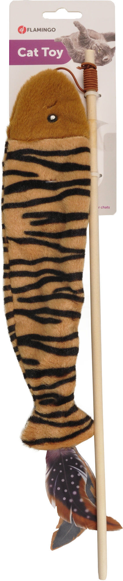 Flamingo - Jouet Jungle Canne &agrave; P&ecirc;che avec Poisson - 45cm Image num&eacute;ro 1