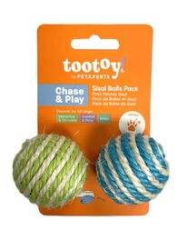 Tootoy! - Pack de Balles en Sisal pour Chats - x 2