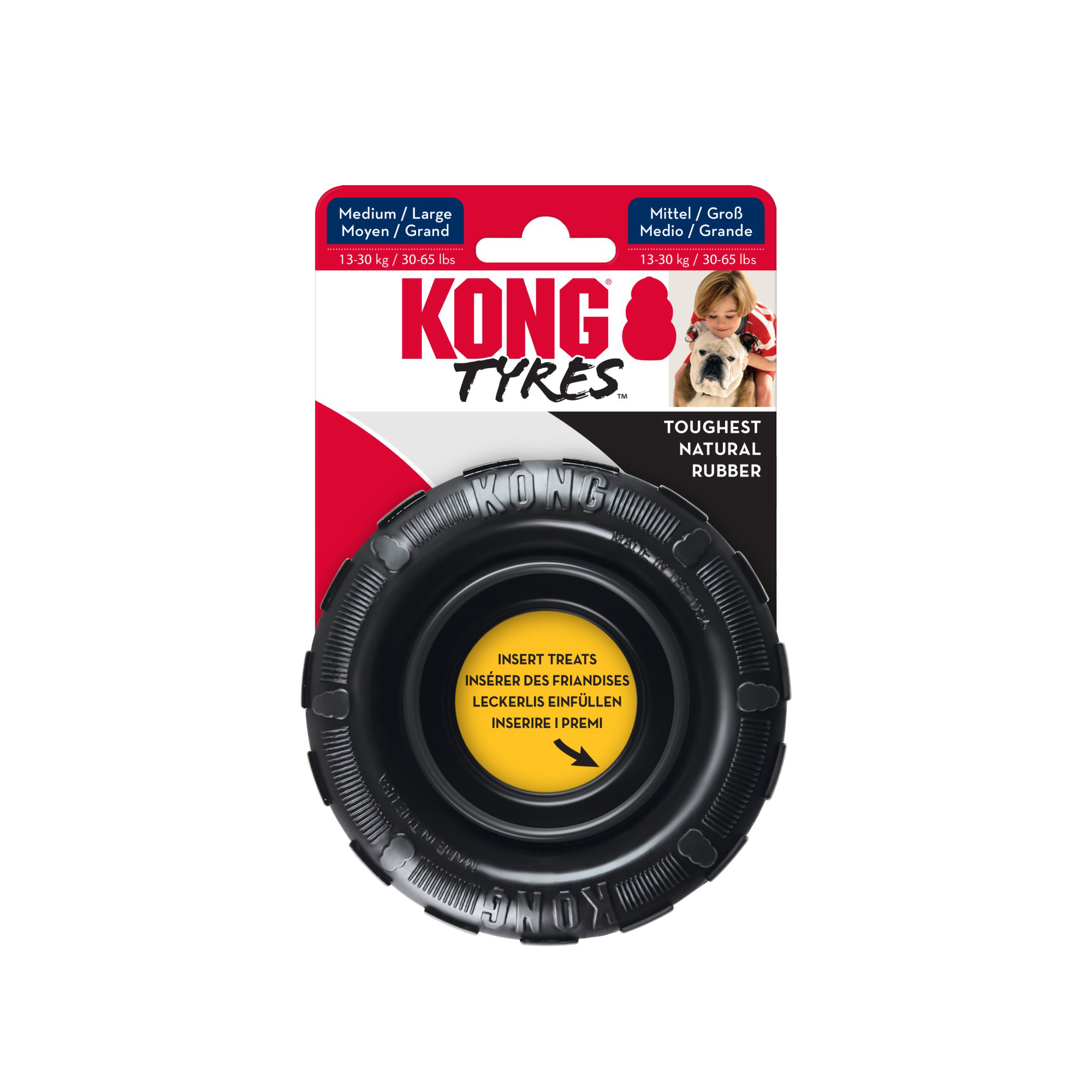 KONG - Jouet Pneu Extreme Tyres pour Chiens - M/L Image num&eacute;ro 1