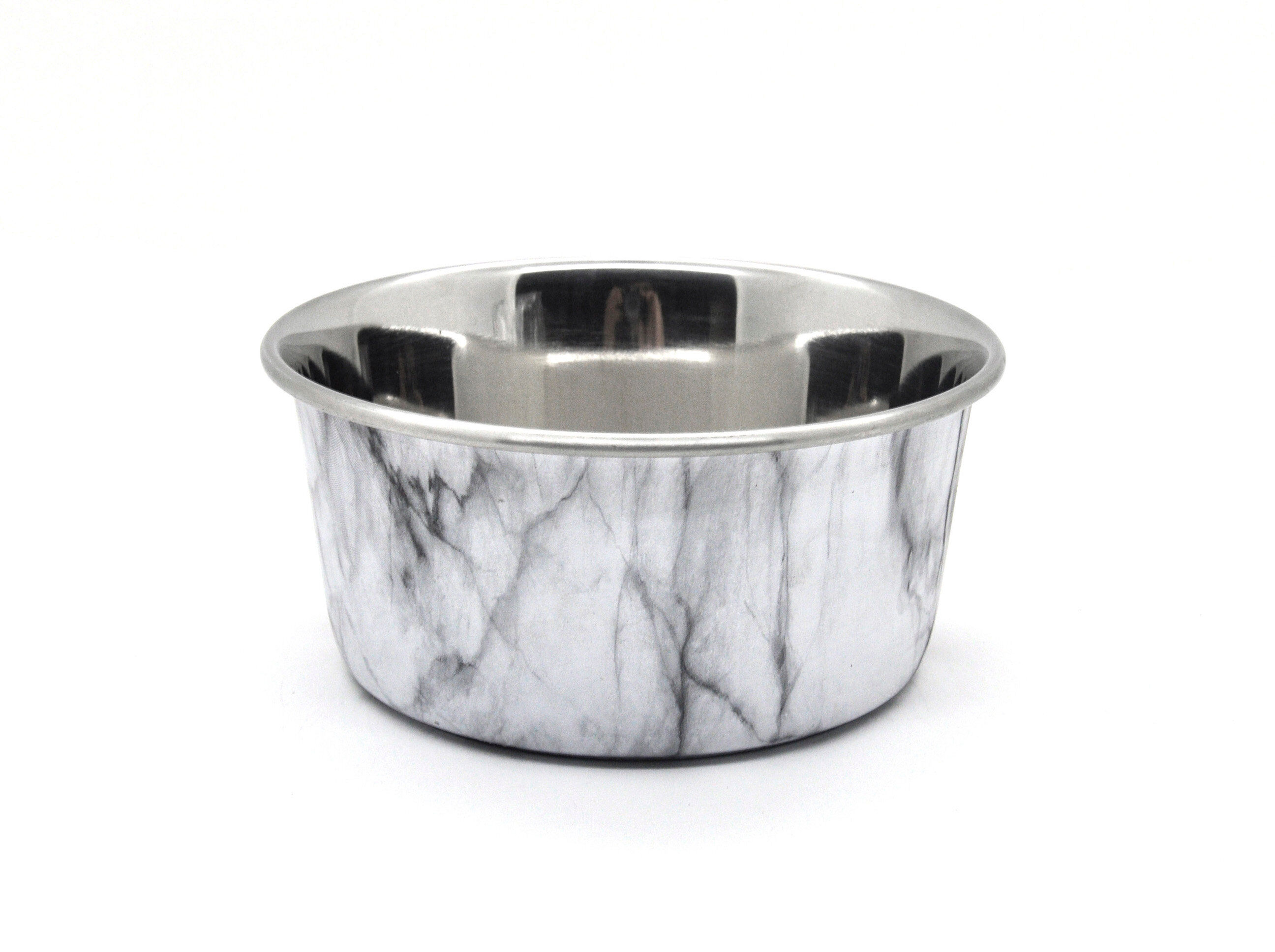 Animalis - Gamelle En Inox Antid&eacute;rapante Marble pour Chiens - 350ml Image num&eacute;ro 1