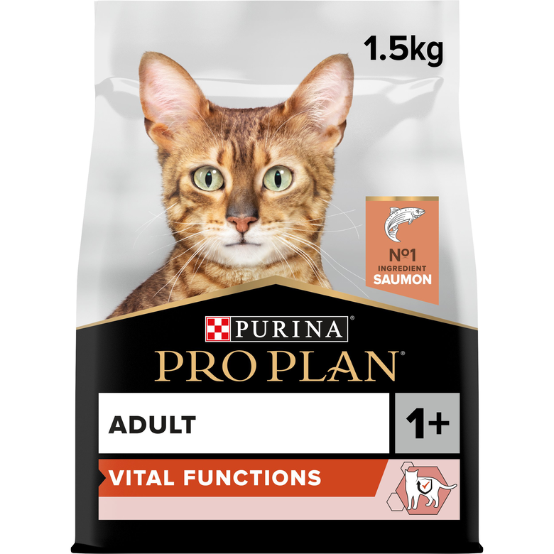 Pro Plan - Croquettes Adult au Saumon pour Chat Adulte - 1,5Kg Image numéro 5 Pro Plan - Croquettes Adult au Saumon pour Chat Adulte - 1,5Kg Image numéro 5