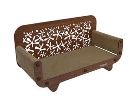 Rotipet - Griffoir Carton Stella MDF Brun pour Chats - 59x30x25cm