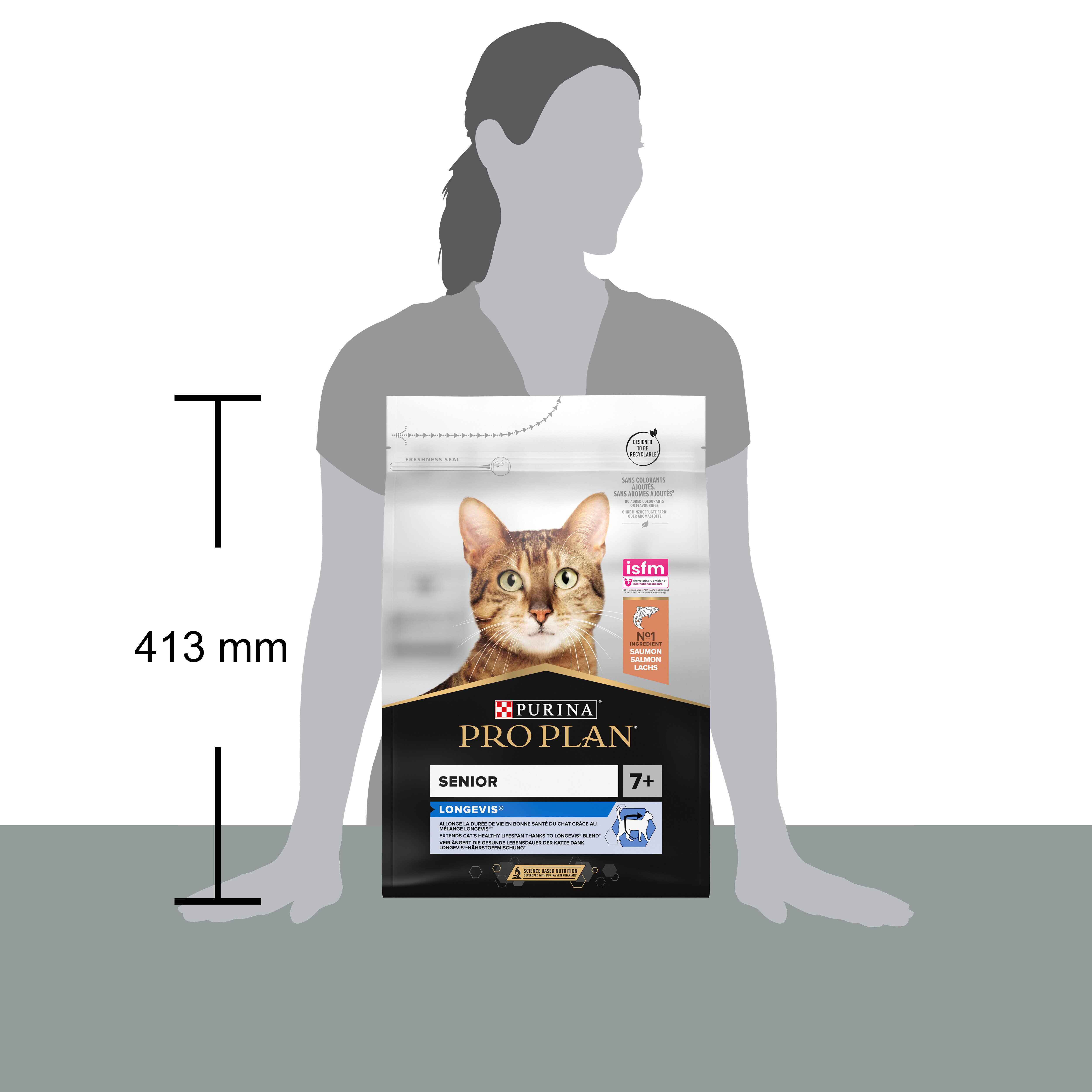 Pro Plan - Croquettes ORIGINAL Senior 7+ Saumon pour Chat - 3Kg Image num&eacute;ro 5