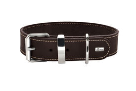 Hunter - Collier Aalborg Special en Cuir de Boeuf Marron pour Chiens