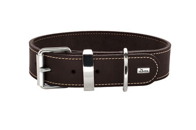 Hunter - Collier Aalborg Special en Cuir de Boeuf Marron pour Chiens