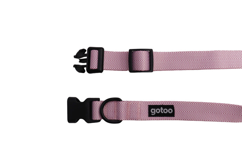 Gotoo  - Collier Chevron Rose pour Chien - XS Image numéro 2 Gotoo  - Collier Chevron Rose pour Chien - XS Image numéro 2