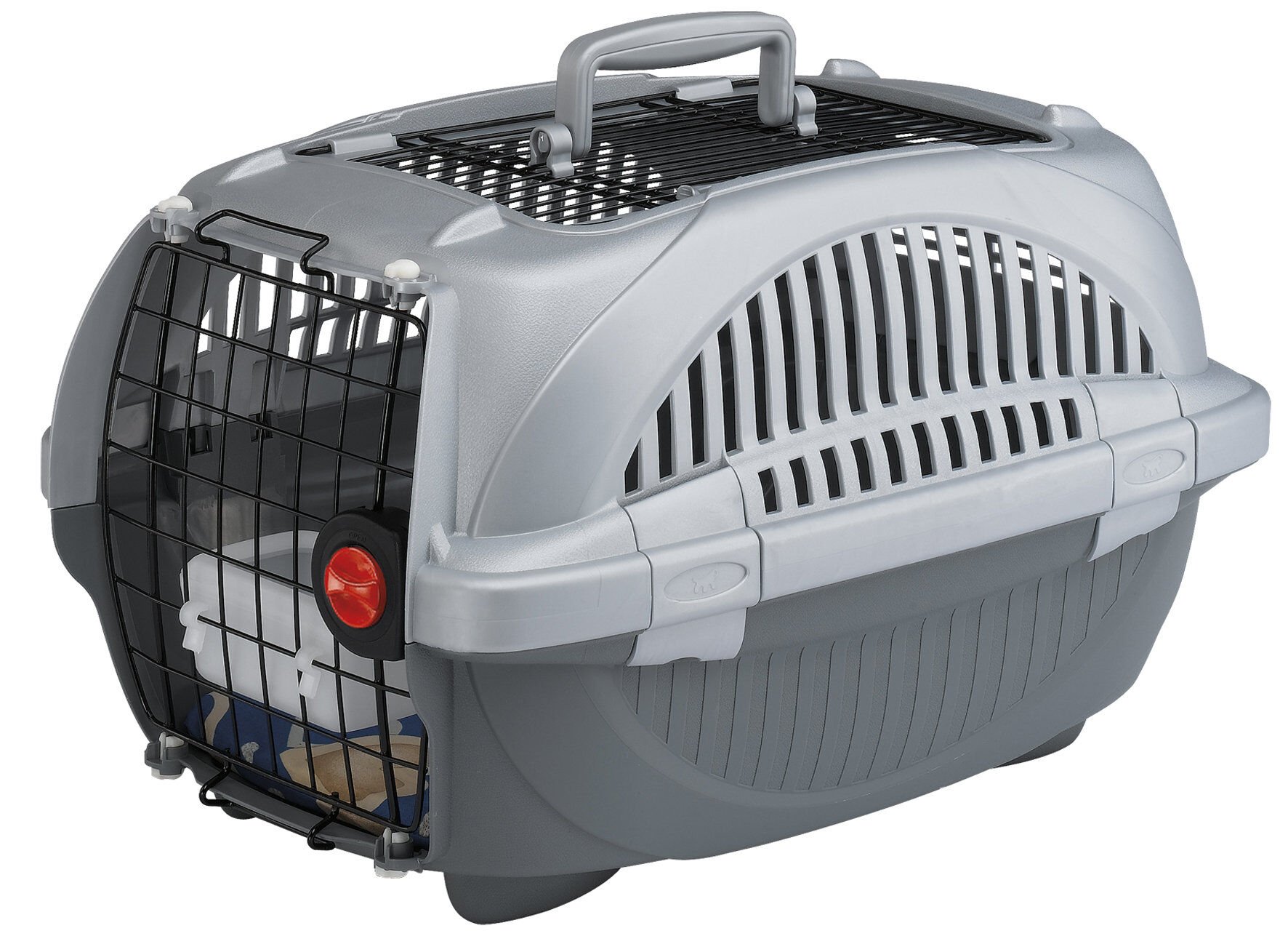 Ferplast - Panier de Transport Deluxe Open Gris en Plastique - Atlas 20 Image num&eacute;ro 1