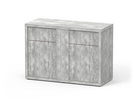 Aquatlantis - Meuble SUBLIME 120 Gris B&eacute;ton pour Aquarium - 120x50x83cm