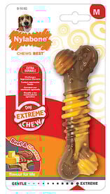 Nylabone - Jouet Os à Mâcher Extreme Chew Bœuf et Fromage pour Chiens