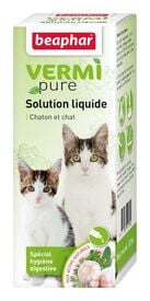 Beaphar - Solution Liquide Digestive Vermi Pure pour Chat et Chaton - 50ml