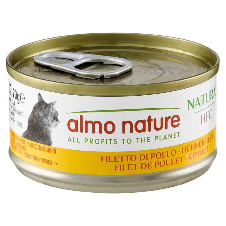 Almo Nature - Boîte Natural au Filet de Poulet pour Chat - 70g Image numéro 1 Almo Nature - Boîte Natural au Filet de Poulet pour Chat - 70g Image numéro 1
