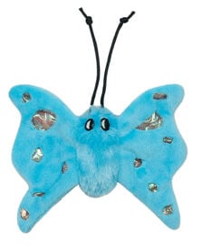 Animalis - Jouet Papillon Iris Bleu pour Chat - 16cm