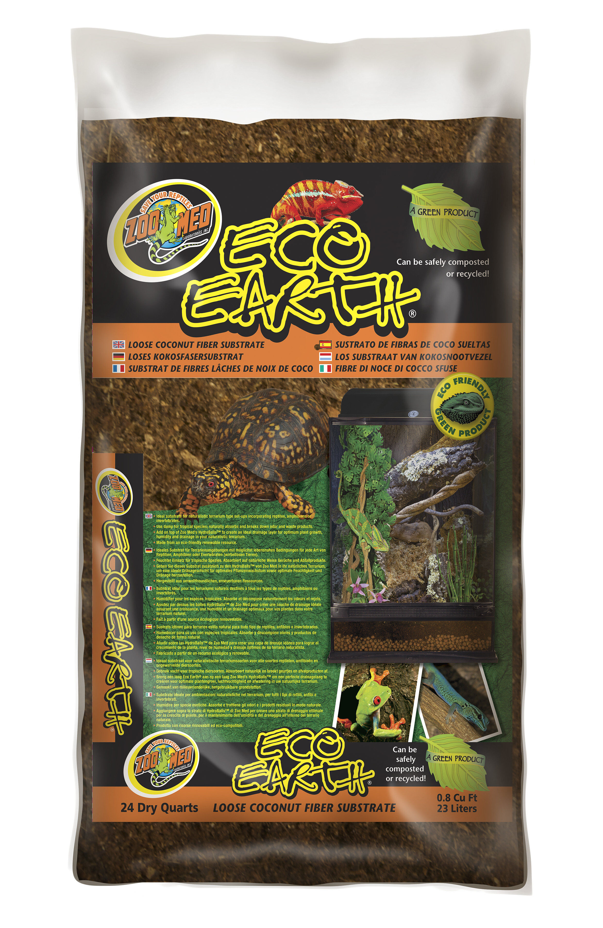 Zoomed - Substrat naturel pour reptiles - Fibre de coco expans&eacute;e - 22,71 L Image num&eacute;ro 1