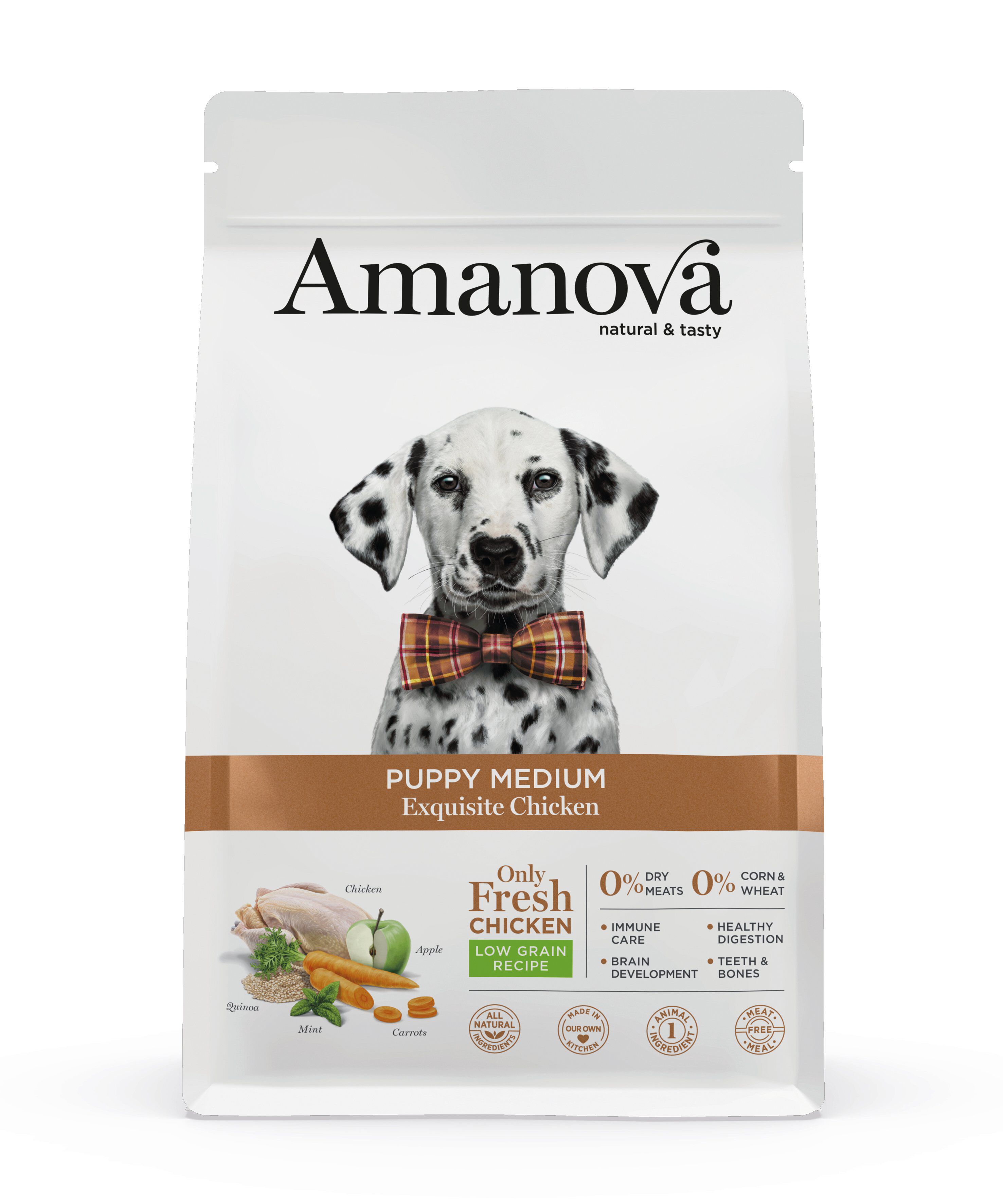 Amanova - Croquettes Medium au Poulet pour Chiots - 2Kg Image num&eacute;ro 1
