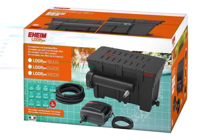 Eheim - Kit Filtre LOOPPRO18000 pour Bassin Image numéro 1 Eheim - Kit Filtre LOOPPRO18000 pour Bassin Image numéro 1
