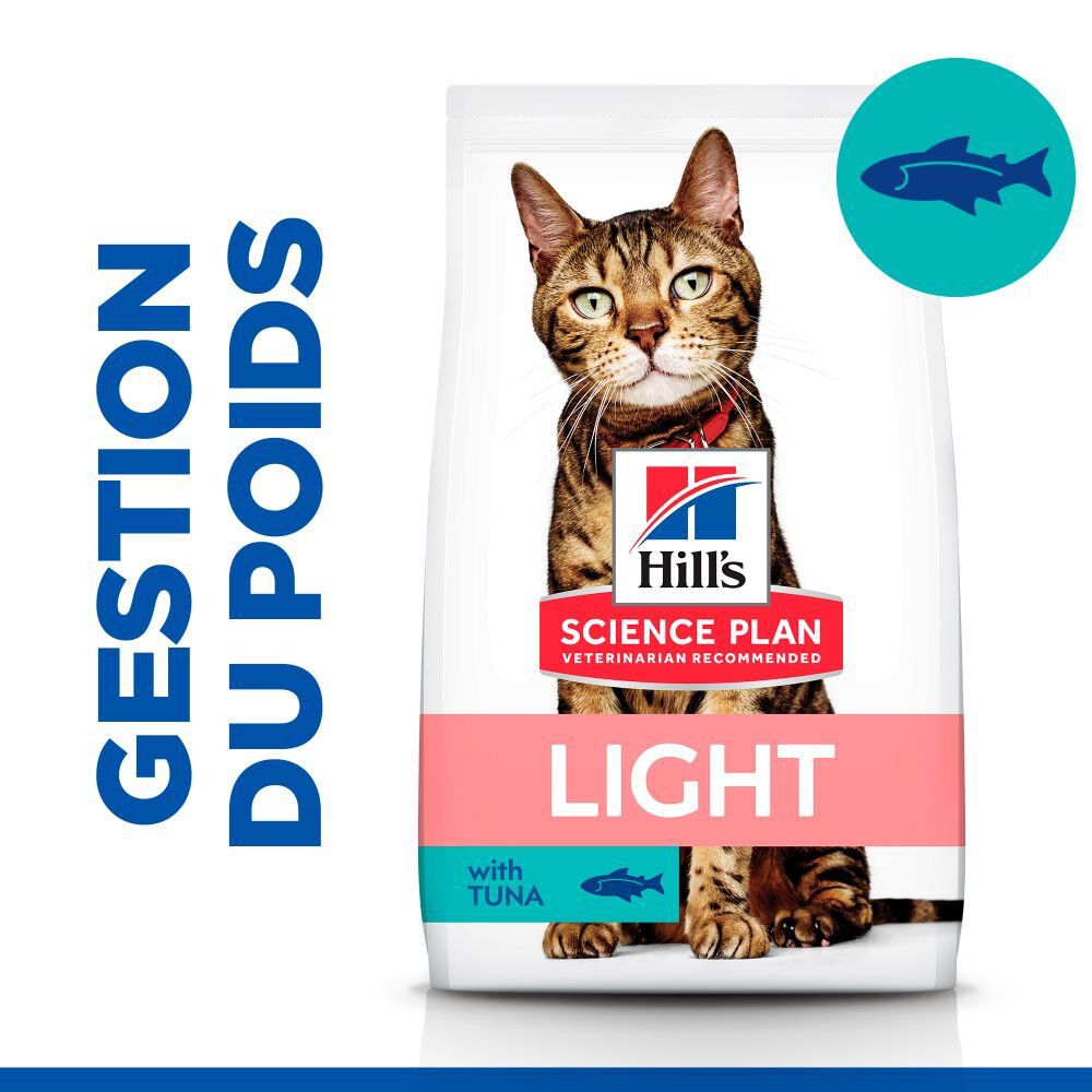 Hill's Science Plan - Adult Light Croquettes Pour Chat Au Thon  -  1,5kg Image num&eacute;ro 4