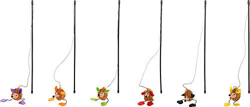 Flamingo - Jouet Lena Canne H&eacute;risson pour Chats - 51cm Image num&eacute;ro 7