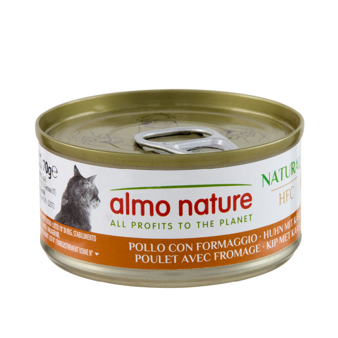 Almo Nature - P&acirc;t&eacute;e en Bo&icirc;te HFC Natural Poulet avec Fromage pour Chat - 70g Image num&eacute;ro 1