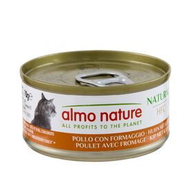 Almo Nature - P&acirc;t&eacute;e en Bo&icirc;te HFC Natural Poulet avec Fromage pour Chat - 70g
