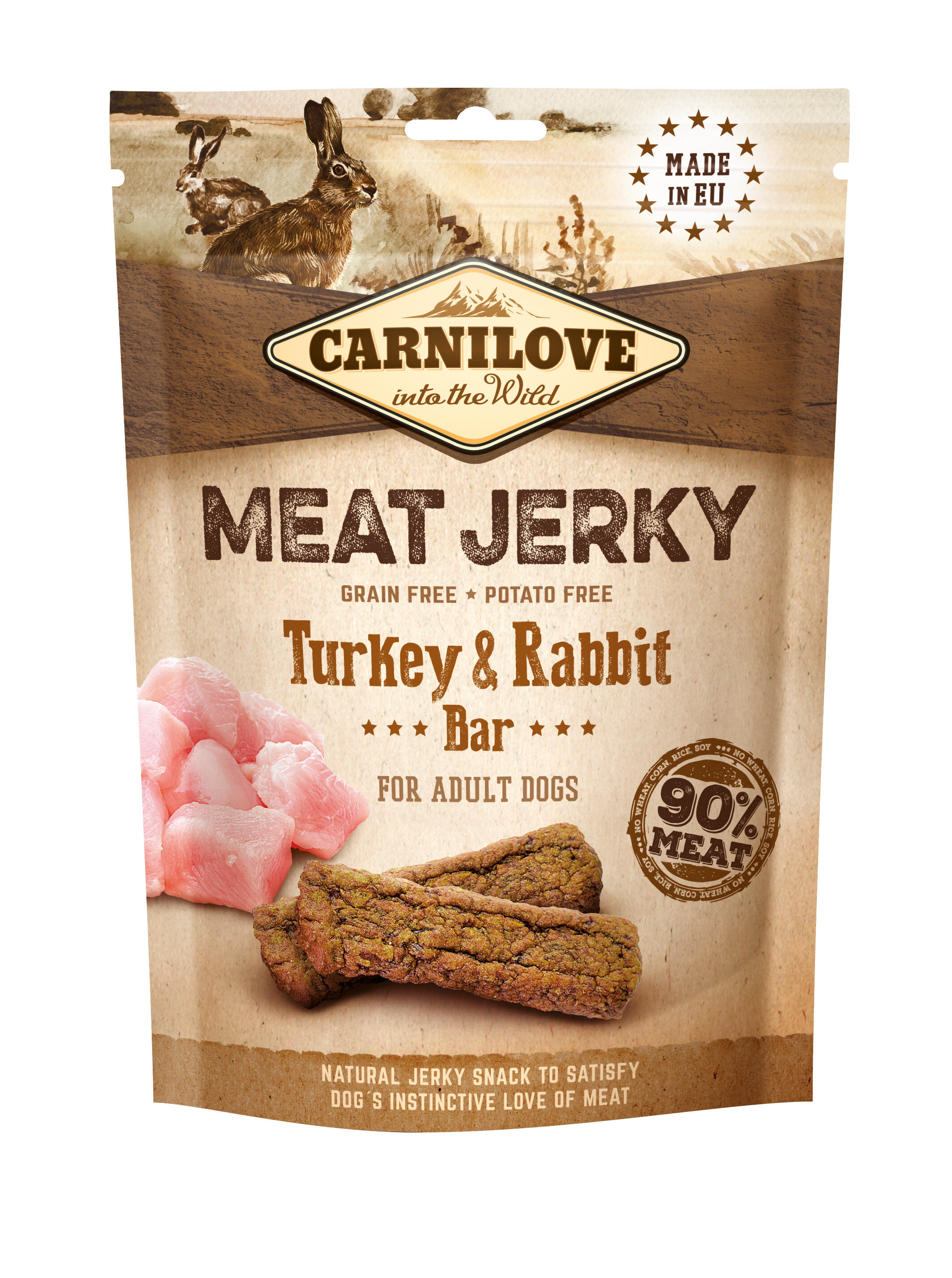 Carnilove - Jerky Barre Prot&eacute;in&eacute;e Dinde Lapin - 100g Image num&eacute;ro 1